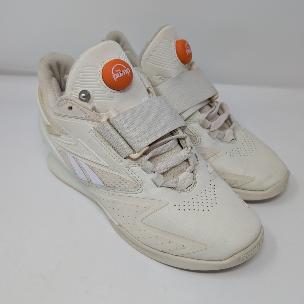 Reebok Women's Legacy Lifter III The Pump Weightlifting Shoes Sz 6 Off White